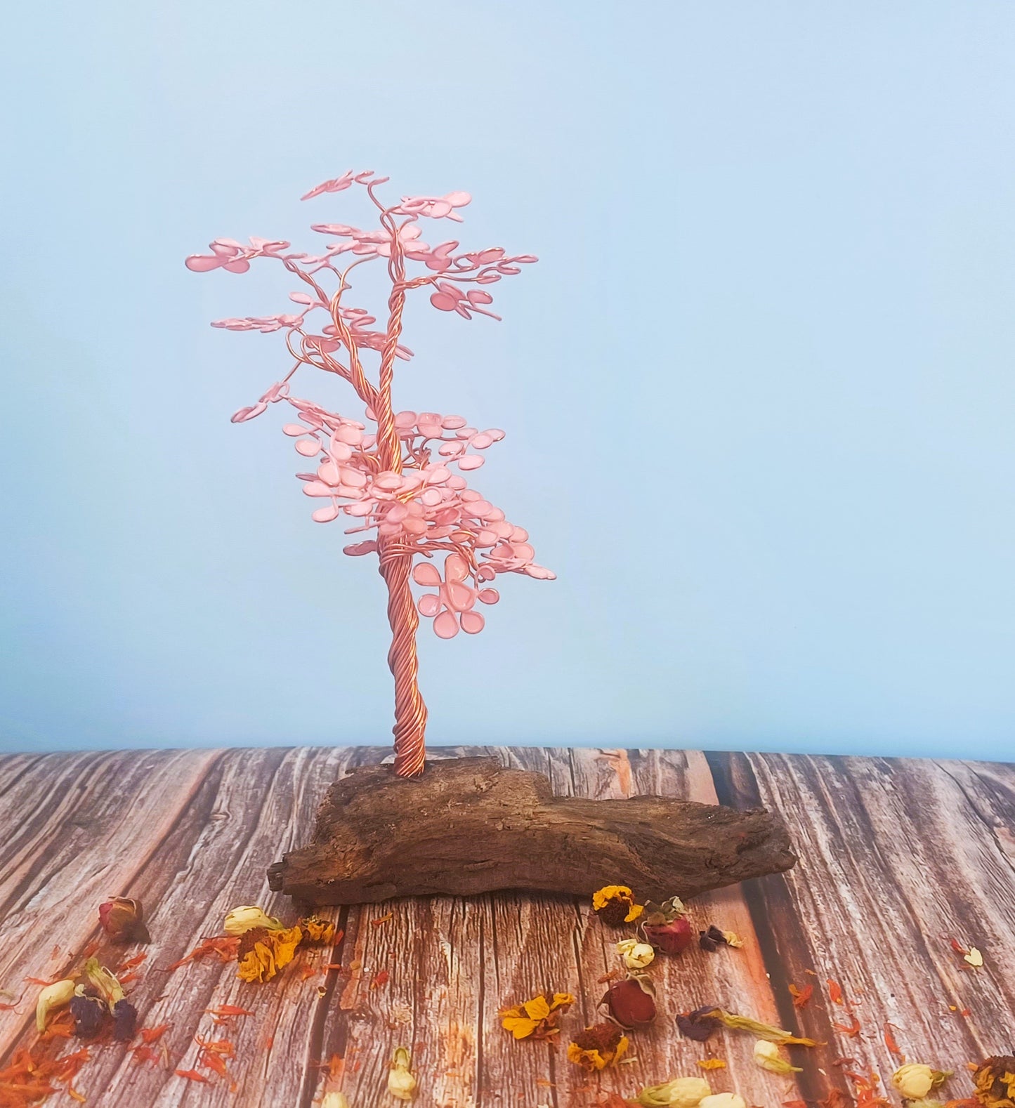 PAINTED WIRE TREE PINK