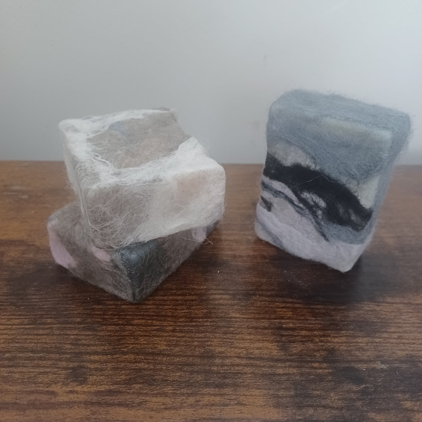 Felted soap