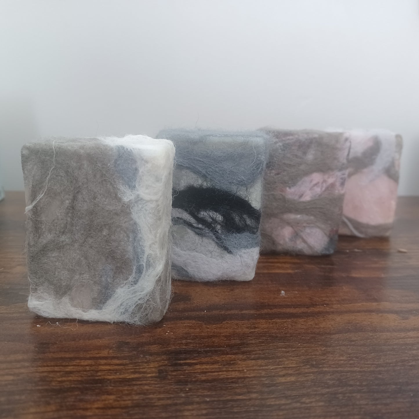 Felted soap
