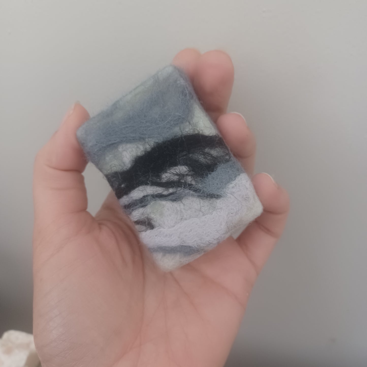Felted soap
