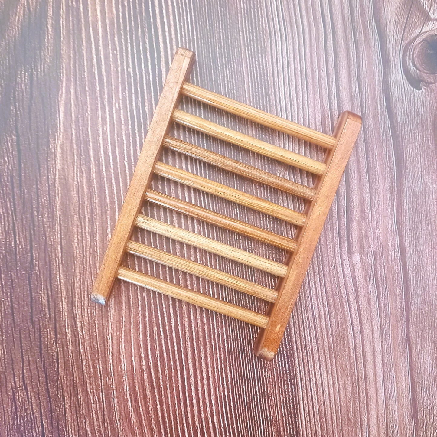 Wooden soap dish