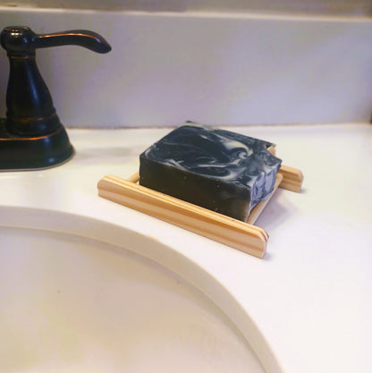 Wooden soap dish