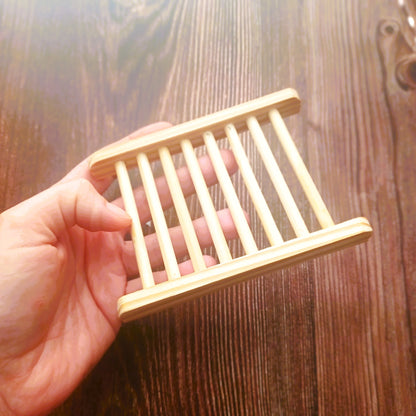 Wooden soap dish