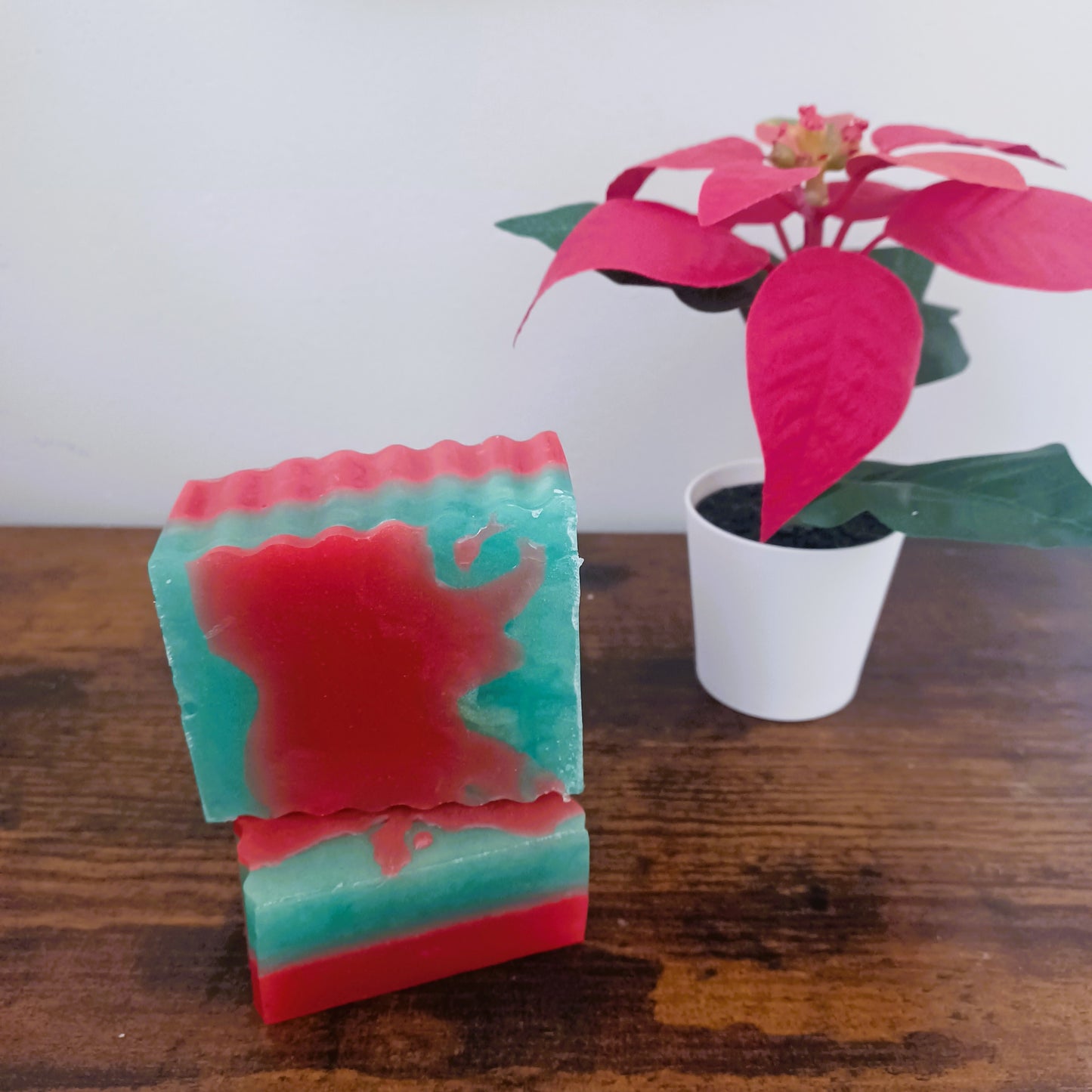 Glycerin Christmas Soap with Peppermint Essential Oil – Handmade by Antu