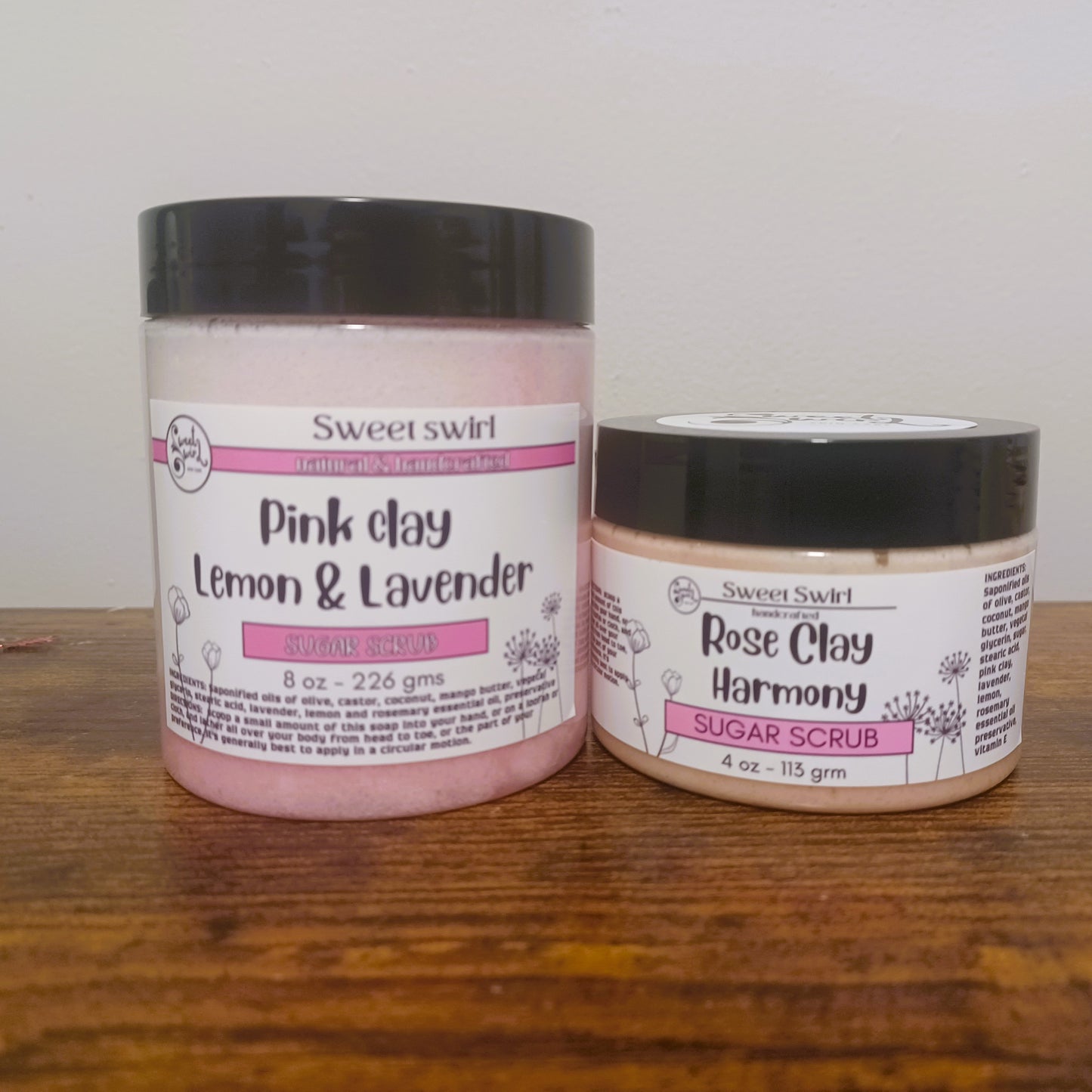 Pink Clay Harmony Handcrafted Sugar Scrub