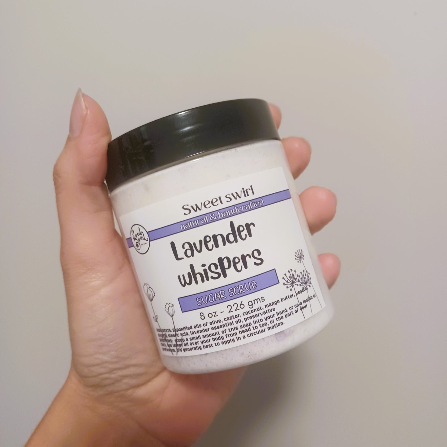 Lavender Whispers Handcrafted Sugar Scrub