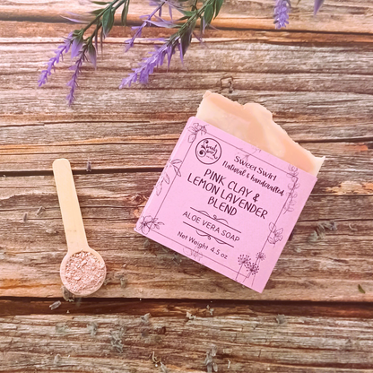 PINK CLAY & LEMON LAVENDER BLEND SOAP BAR